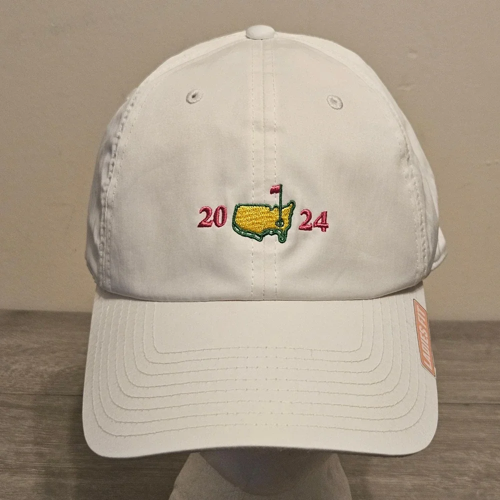 Masters 2024 Golf Hat Ladies Fit White Adjustable Performance Cap AUGL2705WHT